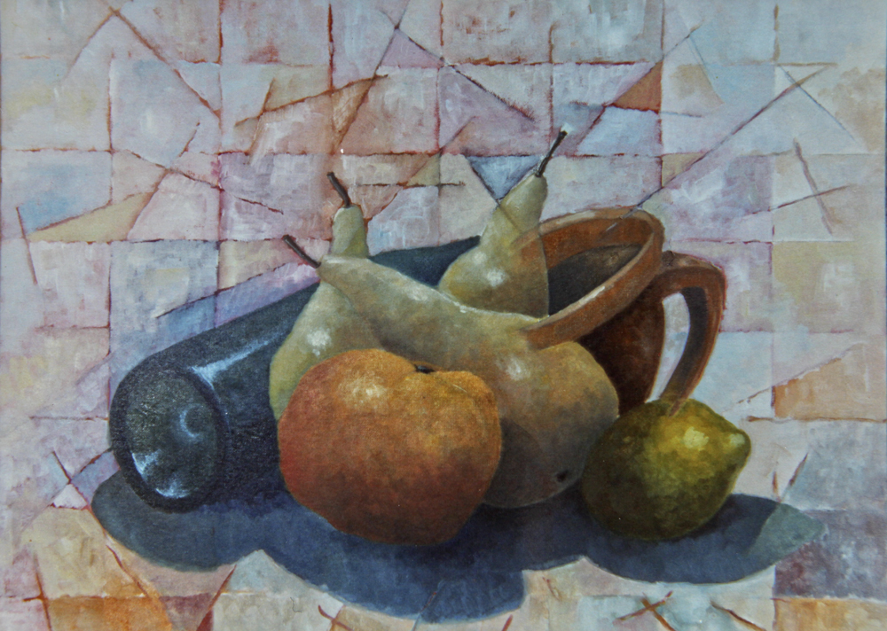 Bottiglia e frutta